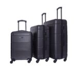 Buy 3-pieces Trolley Luggage Set Black